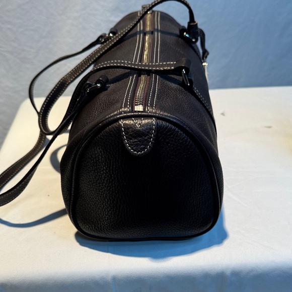 Dooney & Bourke Black Leather Duffel Bag - Picture 6 of 13